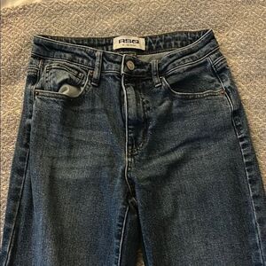 RSQ Blue Straight Leg Jeans with Vintage Wash